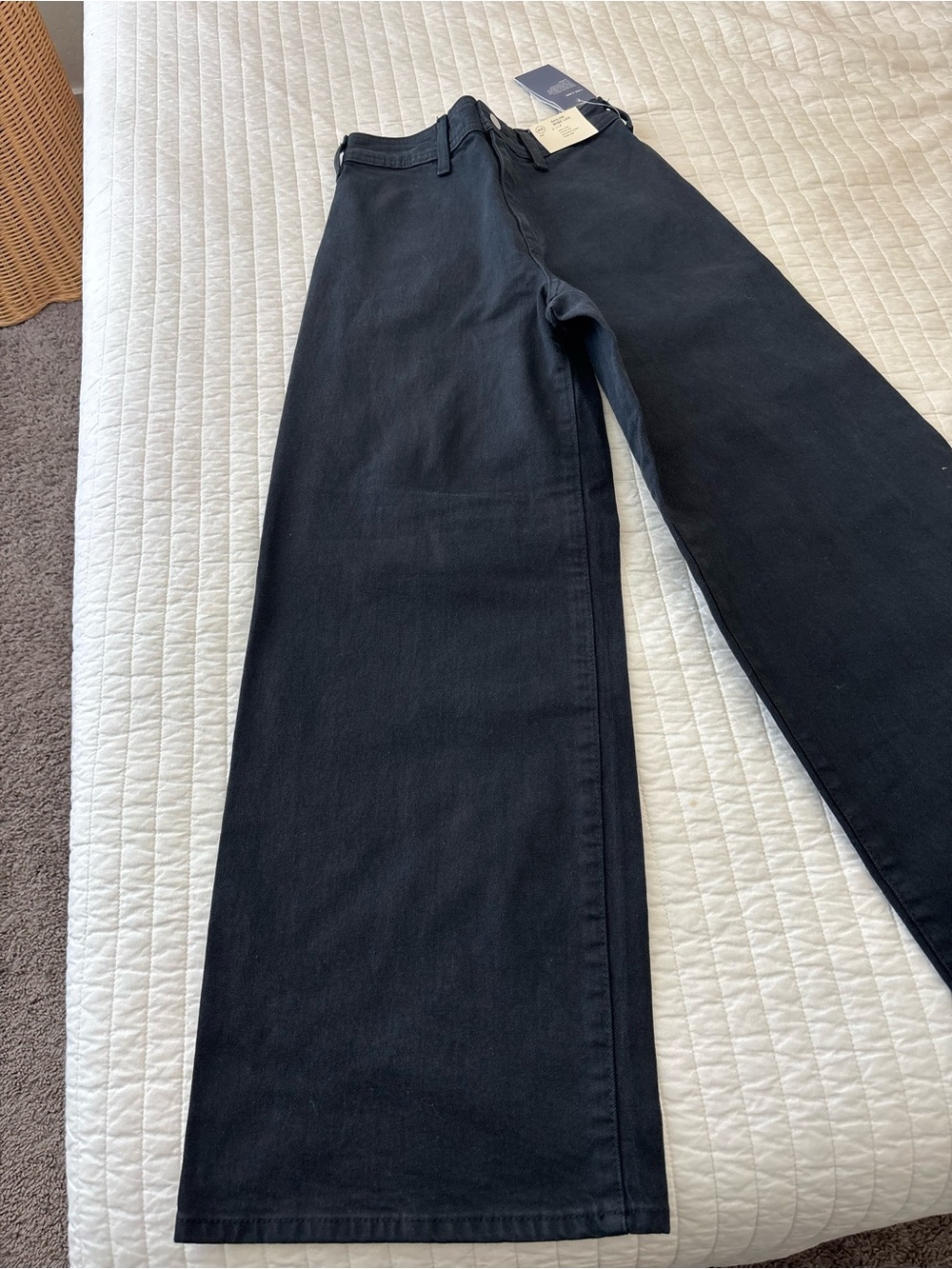 Wide Leg Black Jeans